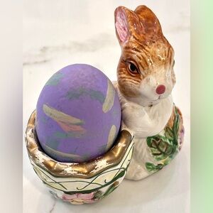 Vintage Nantucket Egg Cup Rabbit Bowl